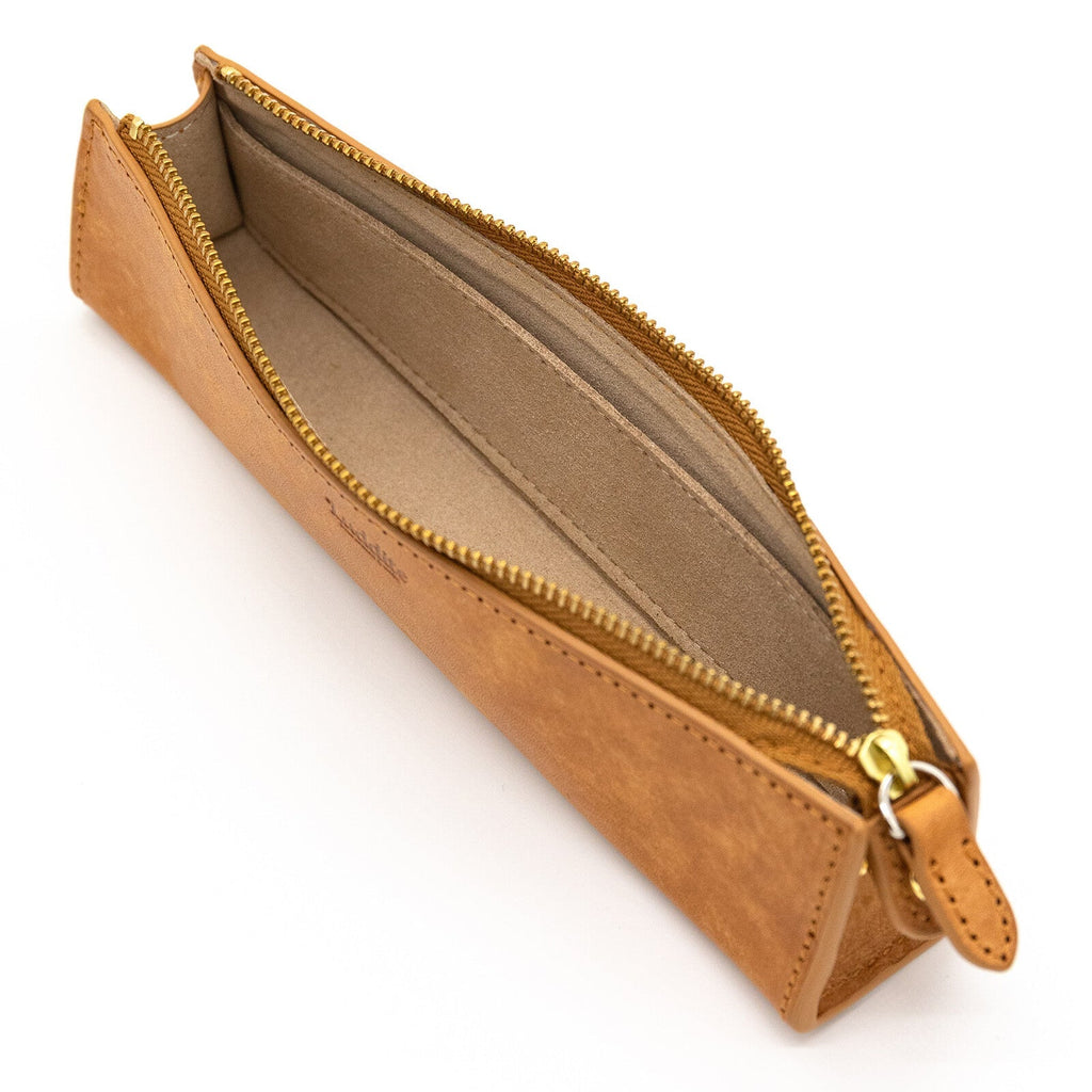 MAYA Leather Trilateral Pen Case Medium / Luddite