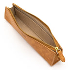 MAYA Leather Trilateral Pen Case Medium / Luddite