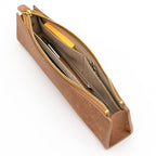 MAYA Leather Trilateral Pen Case Medium / Luddite