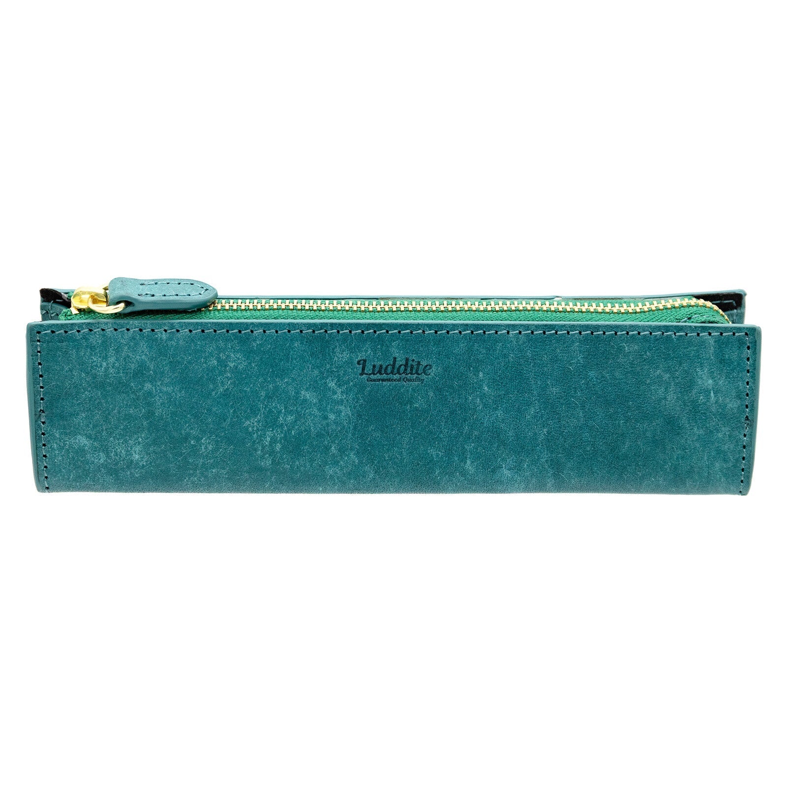 MAYA Leather Trilateral Pen Case Medium / Luddite