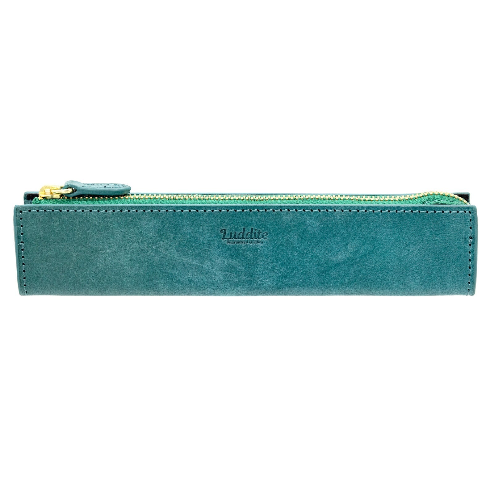 MAYA Leather Trilateral Pen Case Small / Luddite