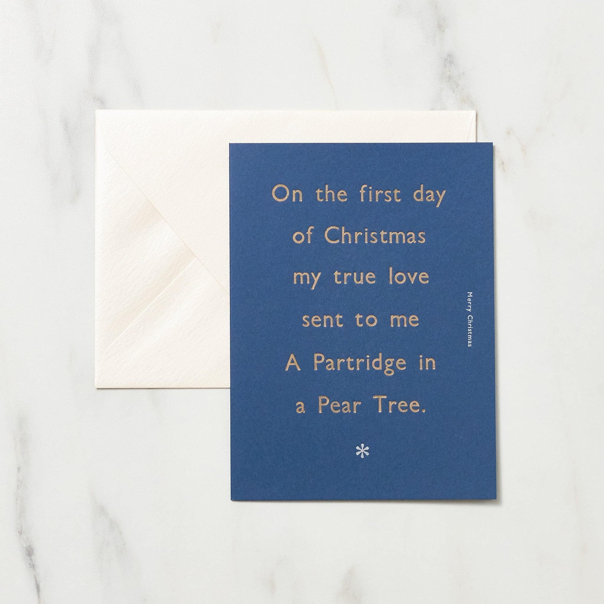 "Twelve Days of Christmas" Christmas Card / Letterpress Letters