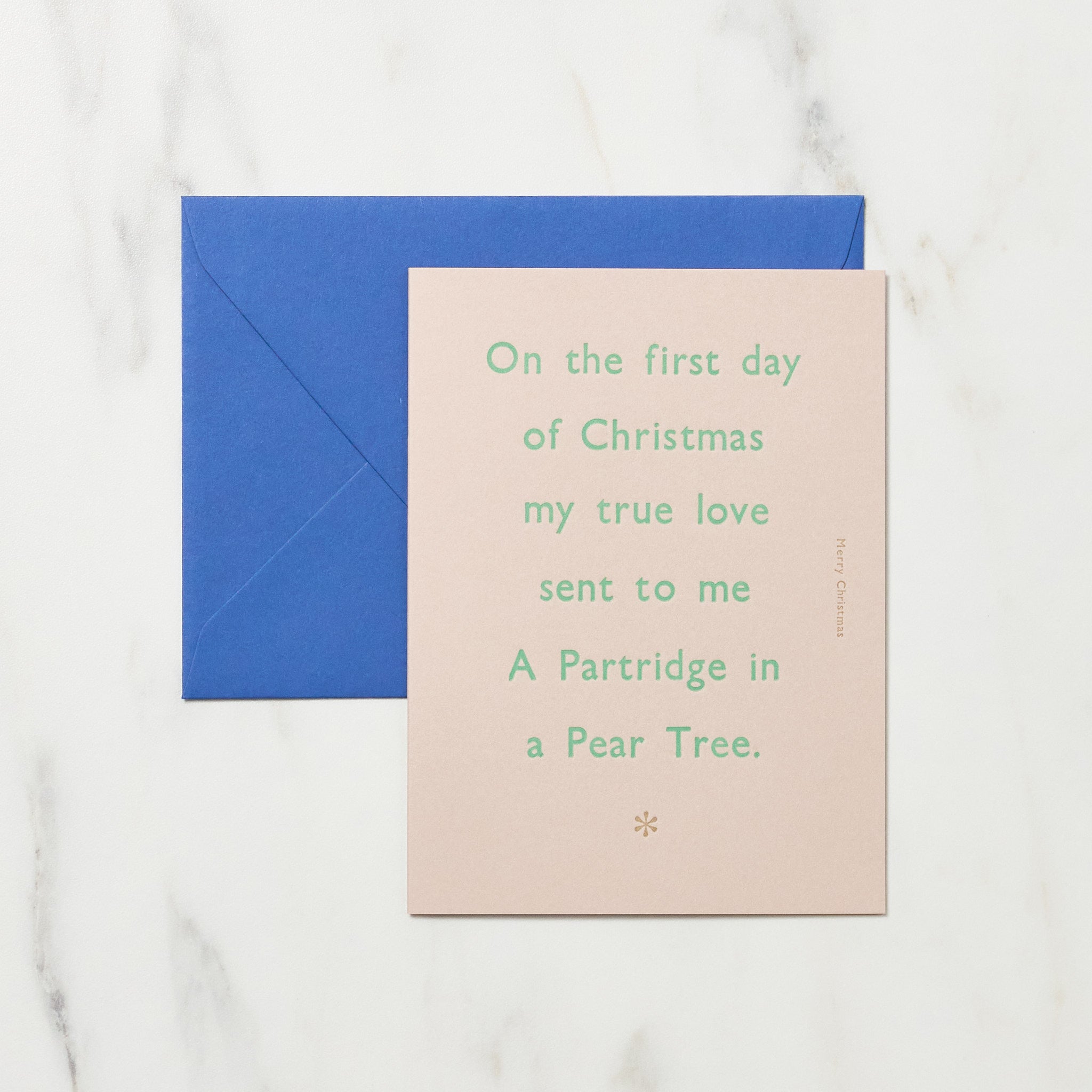 "Twelve Days of Christmas" Christmas Card / Letterpress Letters