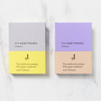 TYPEFACE NOTEBOOK A6 Size 365 Page Notebook - Futura / Letterpress Letters