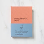 TYPEFACE NOTEBOOK A6 Size 365 Page Notebook - Futura / Letterpress Letters