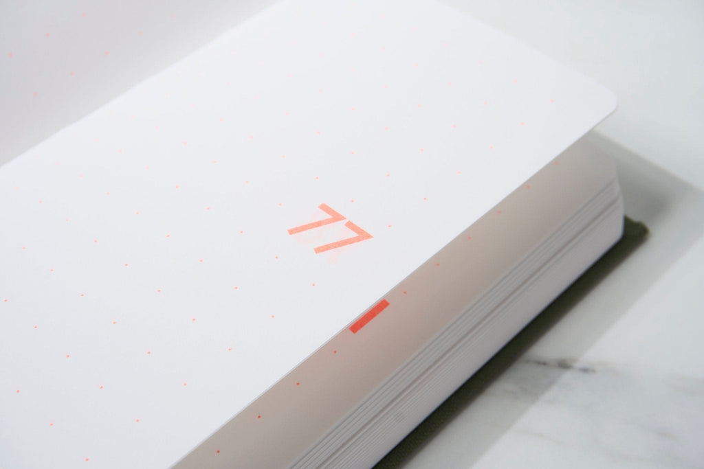 TYPEFACE NOTEBOOK A6 Size 365 Page Notebook - Gill Sans / Letterpress Letters