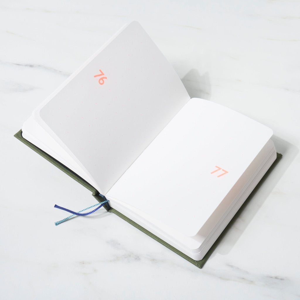 TYPEFACE NOTEBOOK A6 Size 365 Page Notebook - Gill Sans / Letterpress Letters