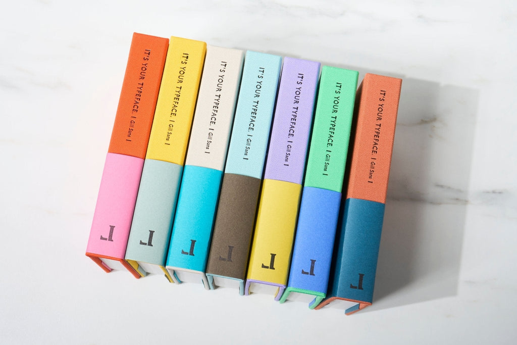 TYPEFACE NOTEBOOK A6 Size 365 Page Notebook - Gill Sans / Letterpress Letters