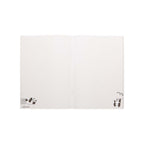 Open MIDORI Ueno Zoo notebook showing 5 mm grid pages with small panda prints