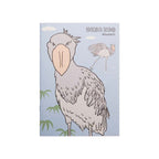 Shoebill cover of the MIDORI Ueno Zoo A5 notebook with the bird on a pale blue ground