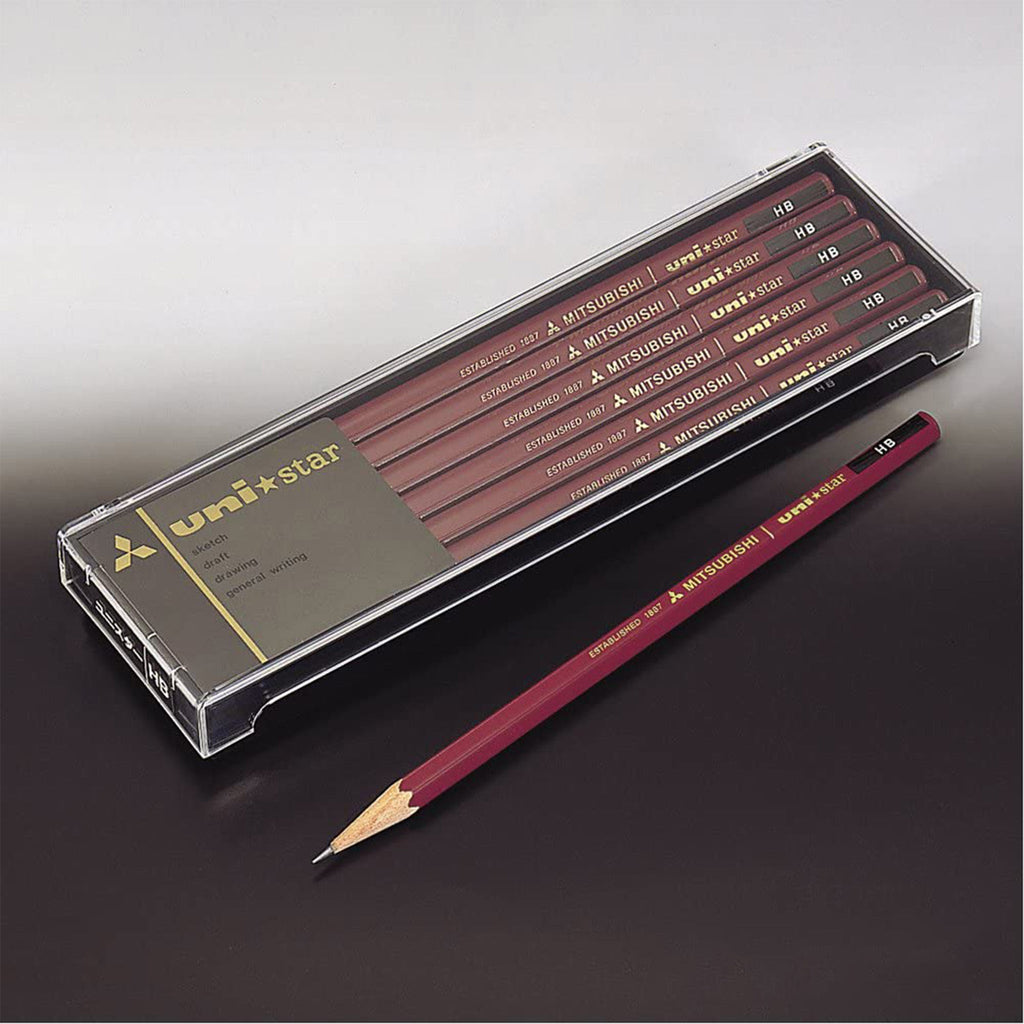 uni Star Wooden Pencil 1 Dozen Pack / uni Mitsubishi Pencil