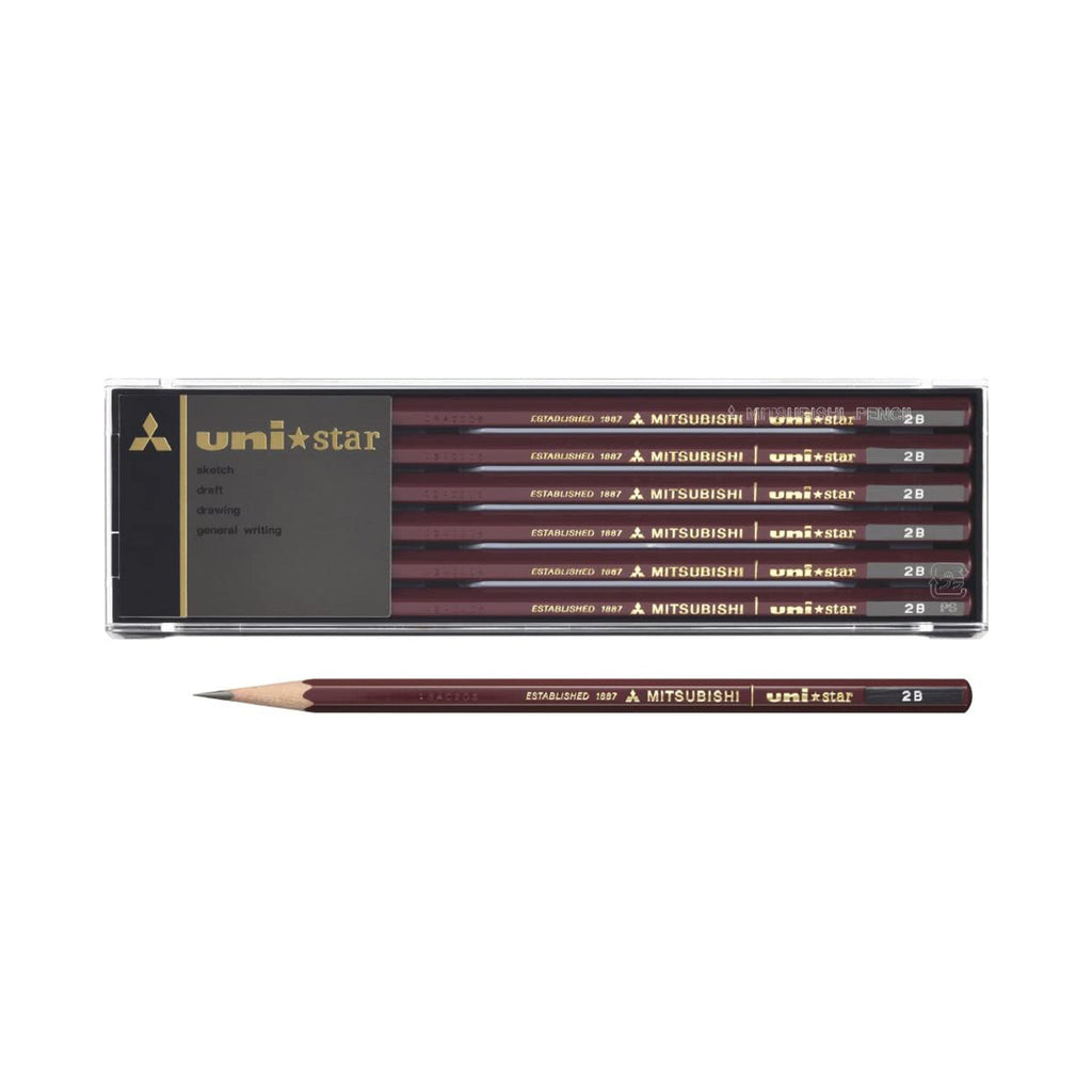 uni Star Wooden Pencil 1 Dozen Pack / uni Mitsubishi Pencil