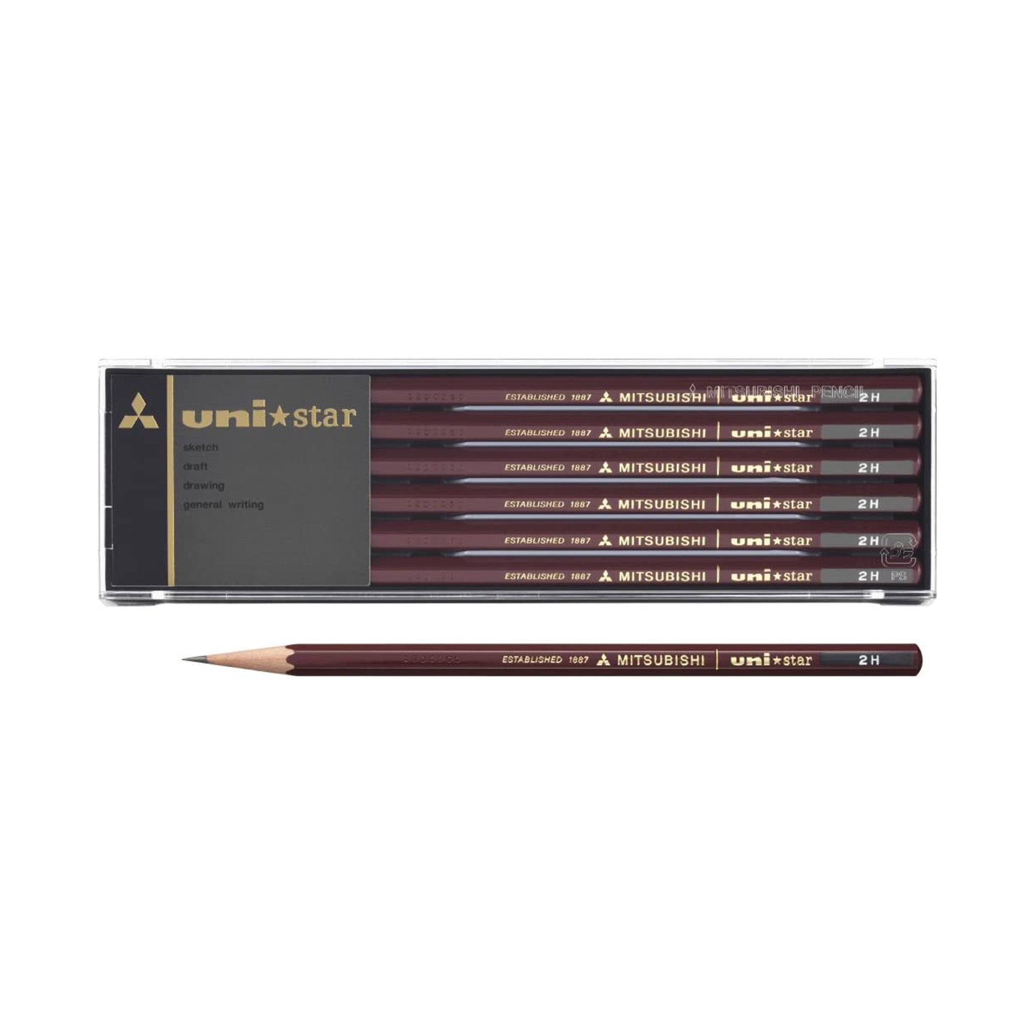 uni Star Wooden Pencil 1 Dozen Pack / uni Mitsubishi Pencil