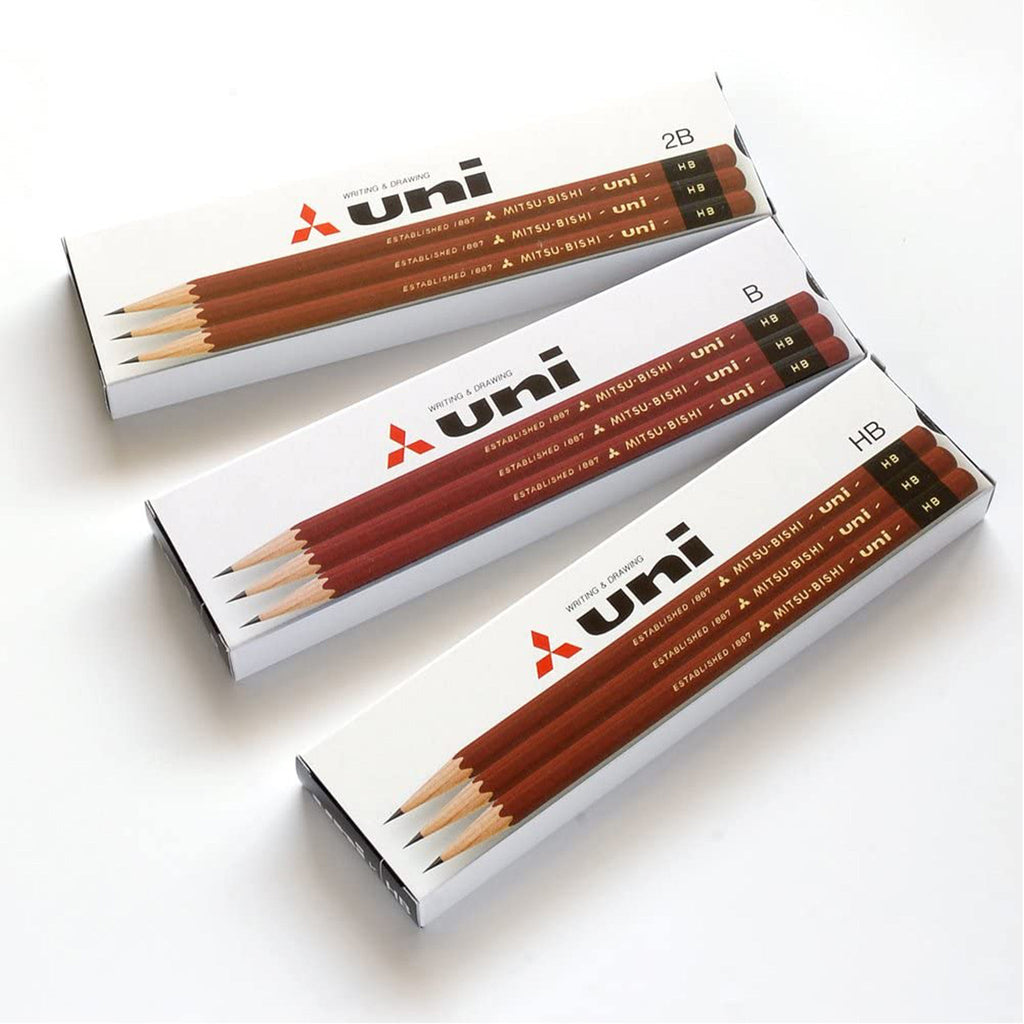 uni Wooden Pencils 1 Dozen Pack / uni Mitsubishi Pencil