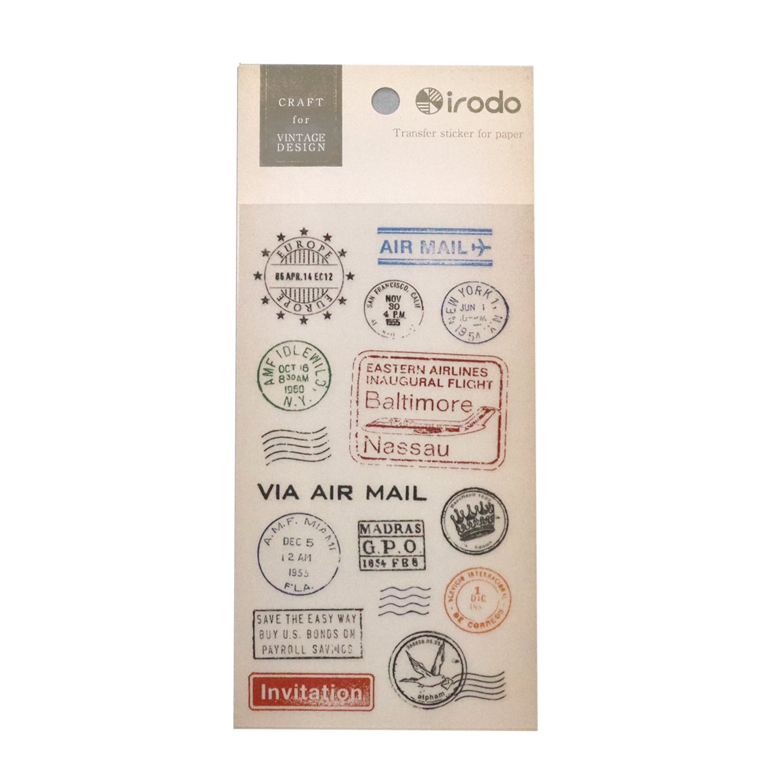 Vintage Journal Sticker Set / irodo