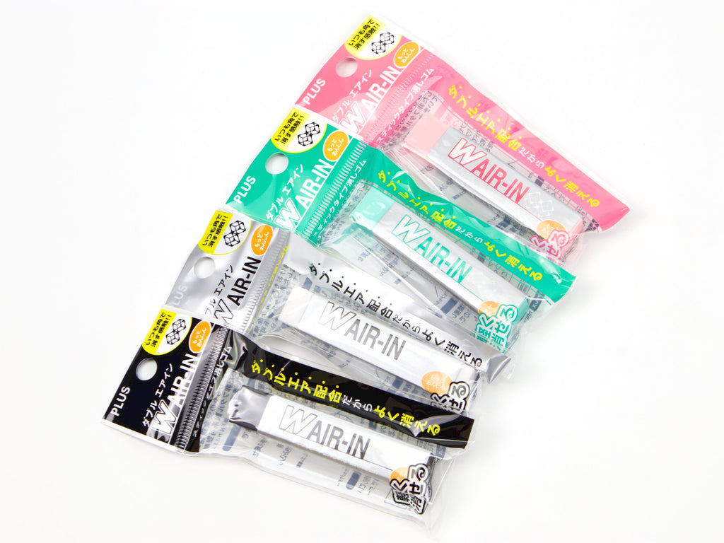 Plus W Air-In Plastic Eraser