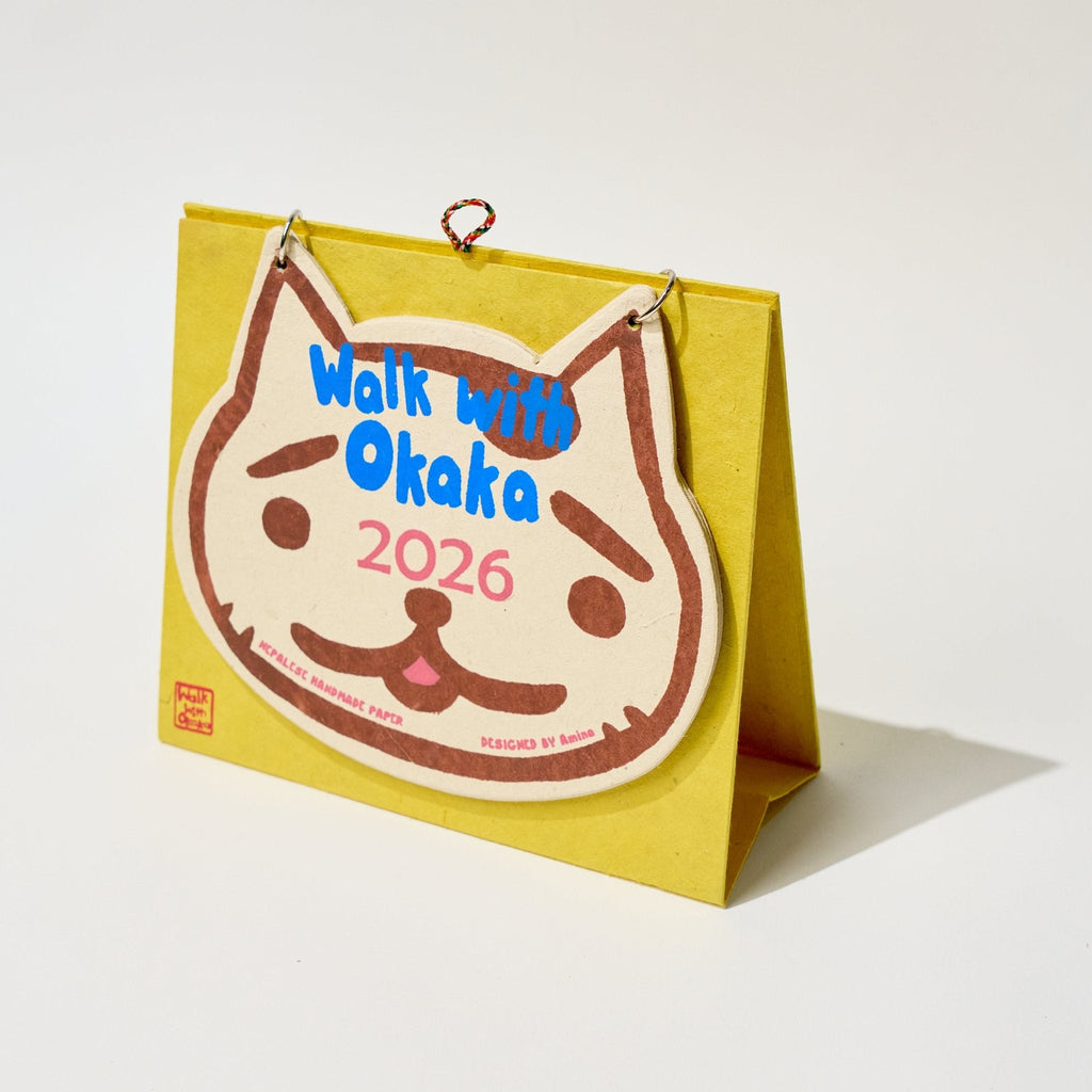 Walk with Okaka Desk Calendar 2026 Designed by Amina / Amina Collection Co., Ltd.