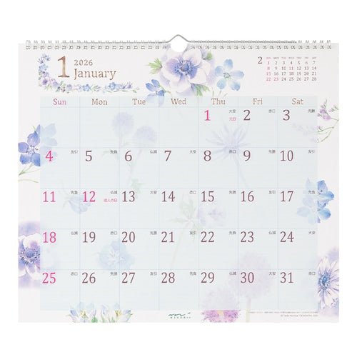 Wall Calendars 2026 / MIDORI