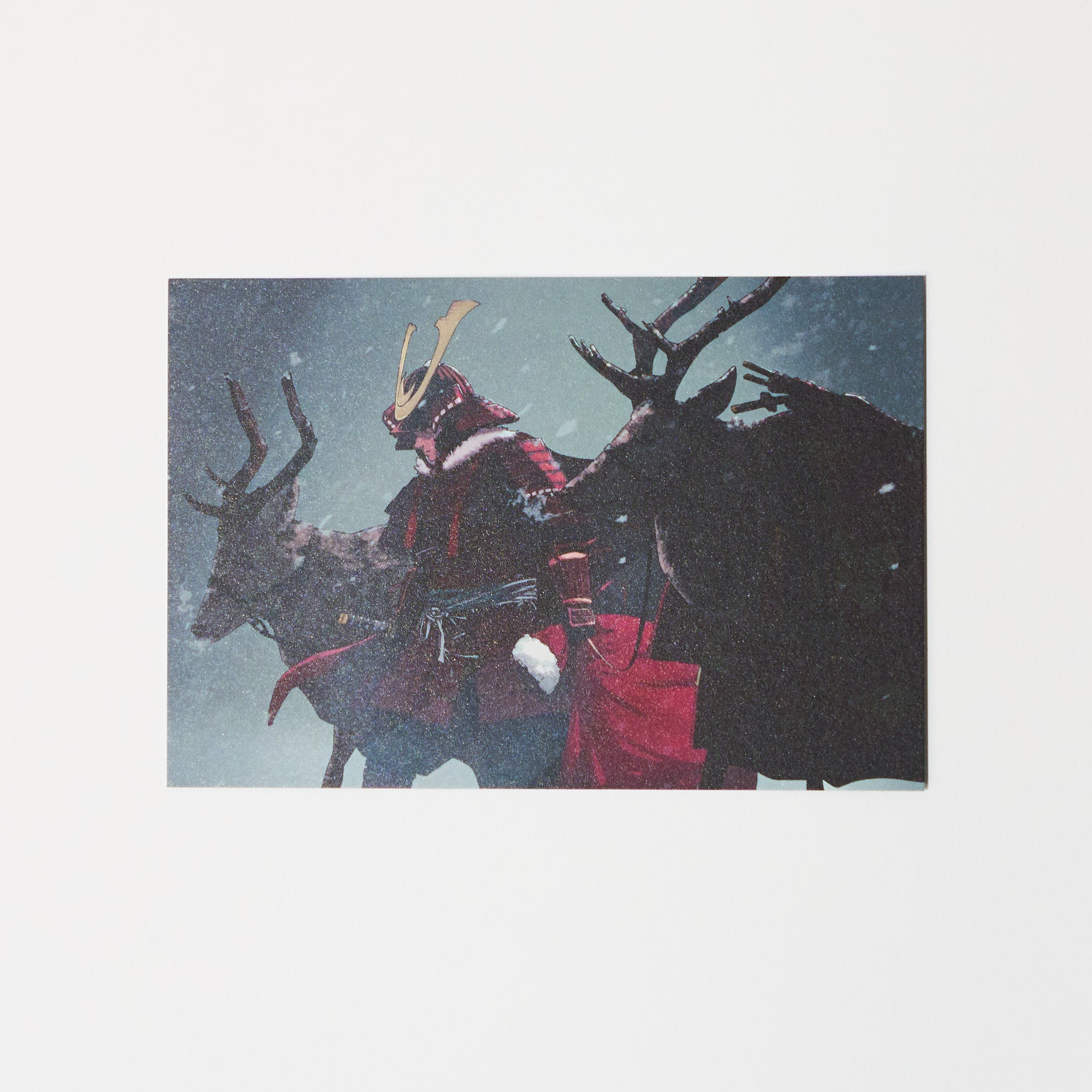 "Warrior of the North Pole" Washi Postcard by Nitnglll / Bungu