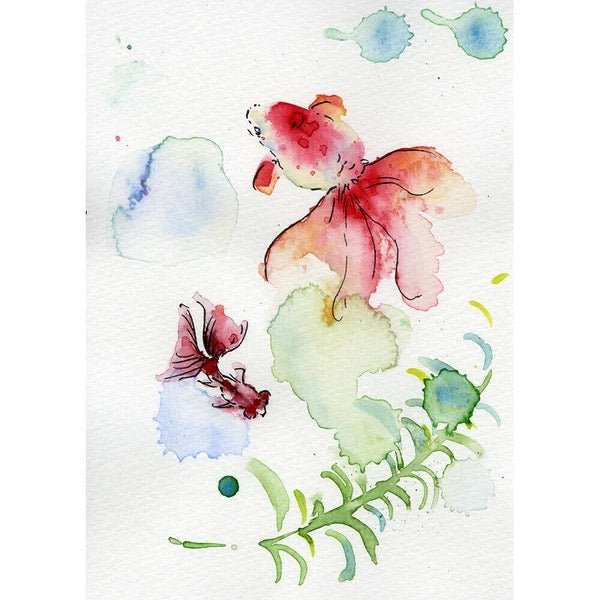 Watercolor Paint With Brush Pen 6 Color Set / Kuretake