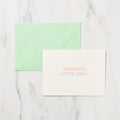 "Welcome Little One!!" Greeting Cards / Letterpress Letters