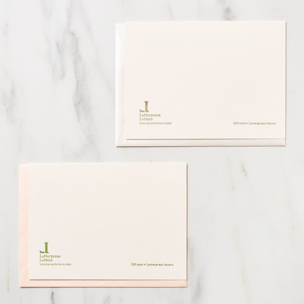 "Wishing You Lots of Love" Greeting Cards / Letterpress Letters