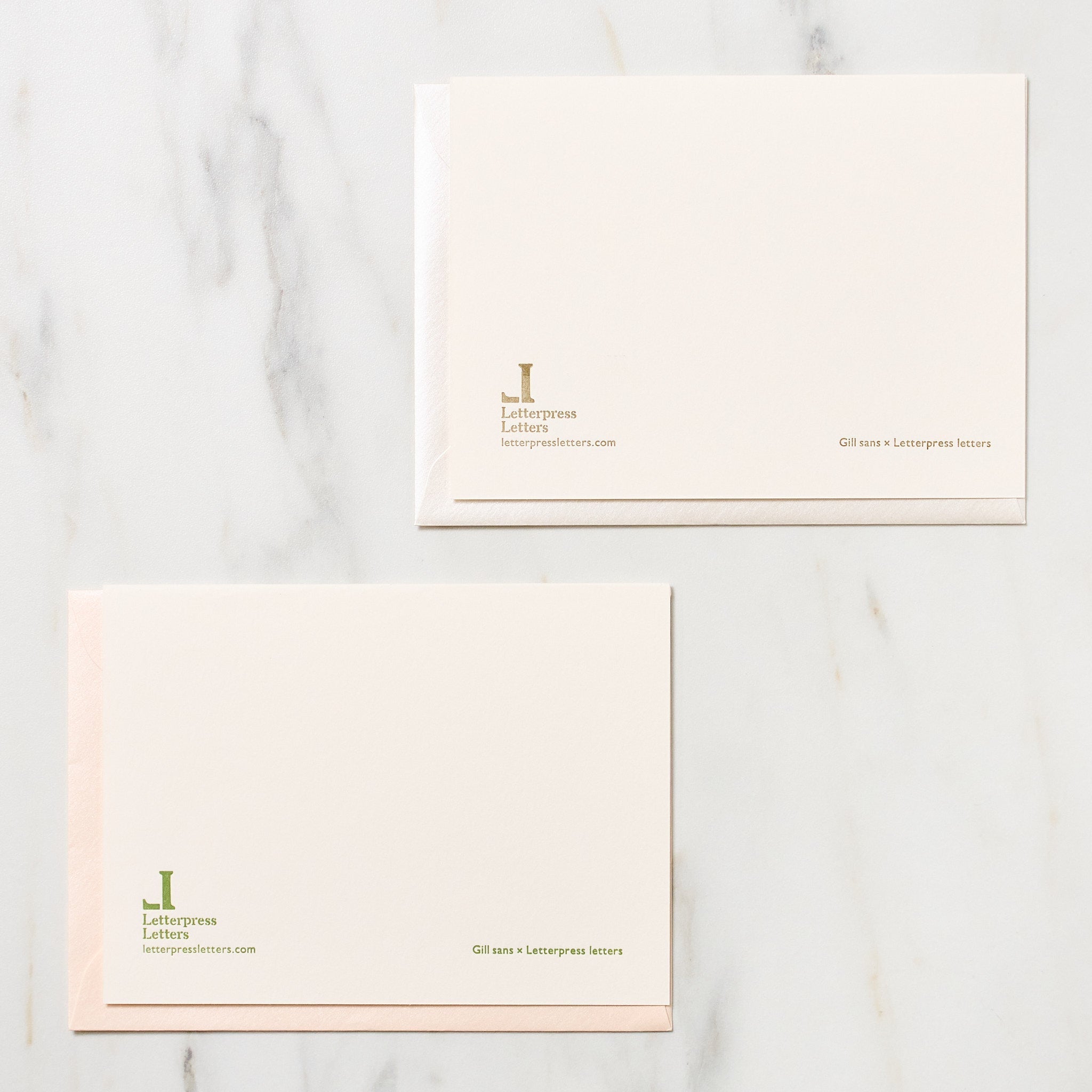 "Wishing You Lots of Love" Greeting Cards / Letterpress Letters