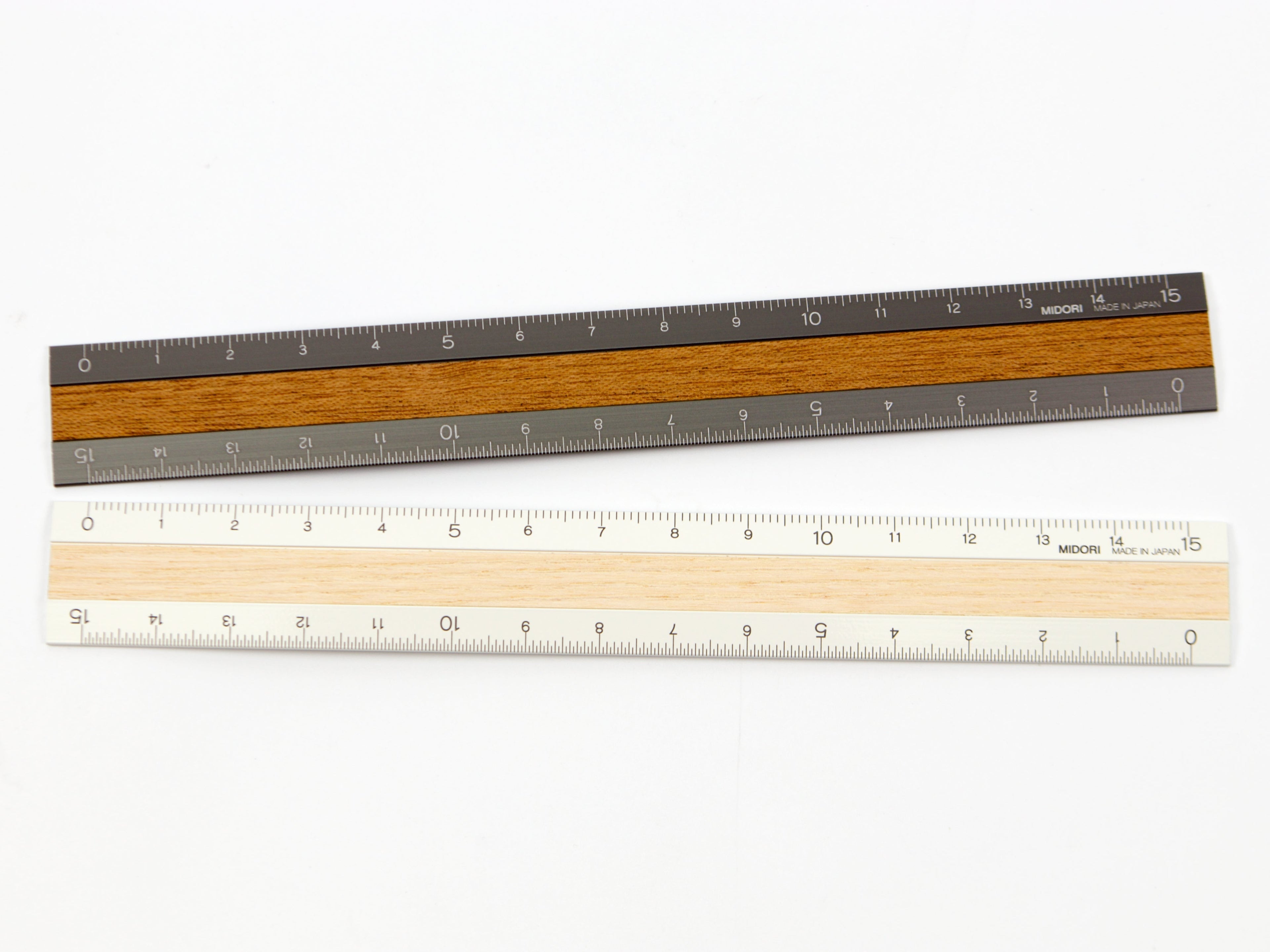 Midori Aluminum and Wood Ruler