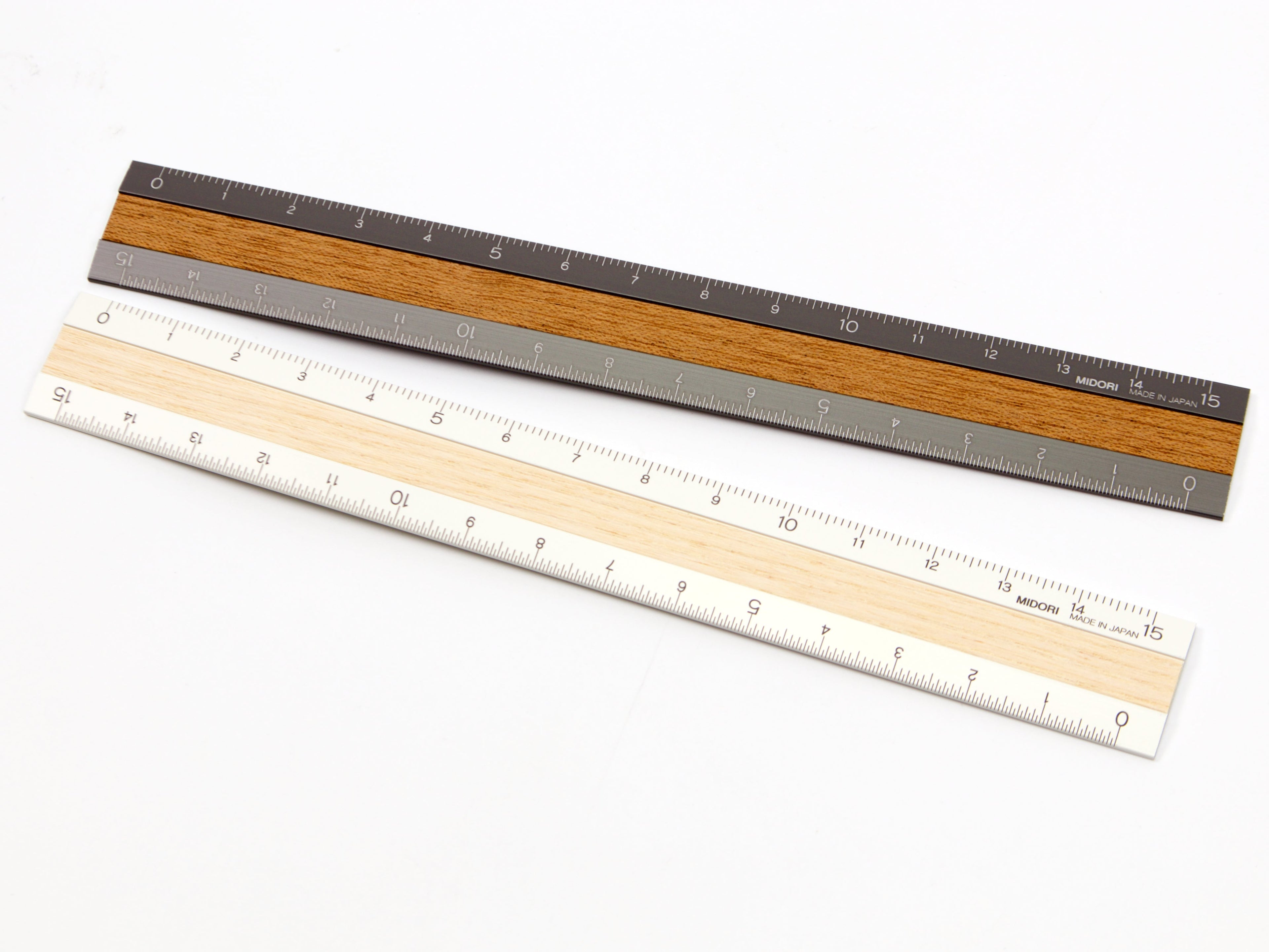 Midori Aluminum and Wood Ruler
