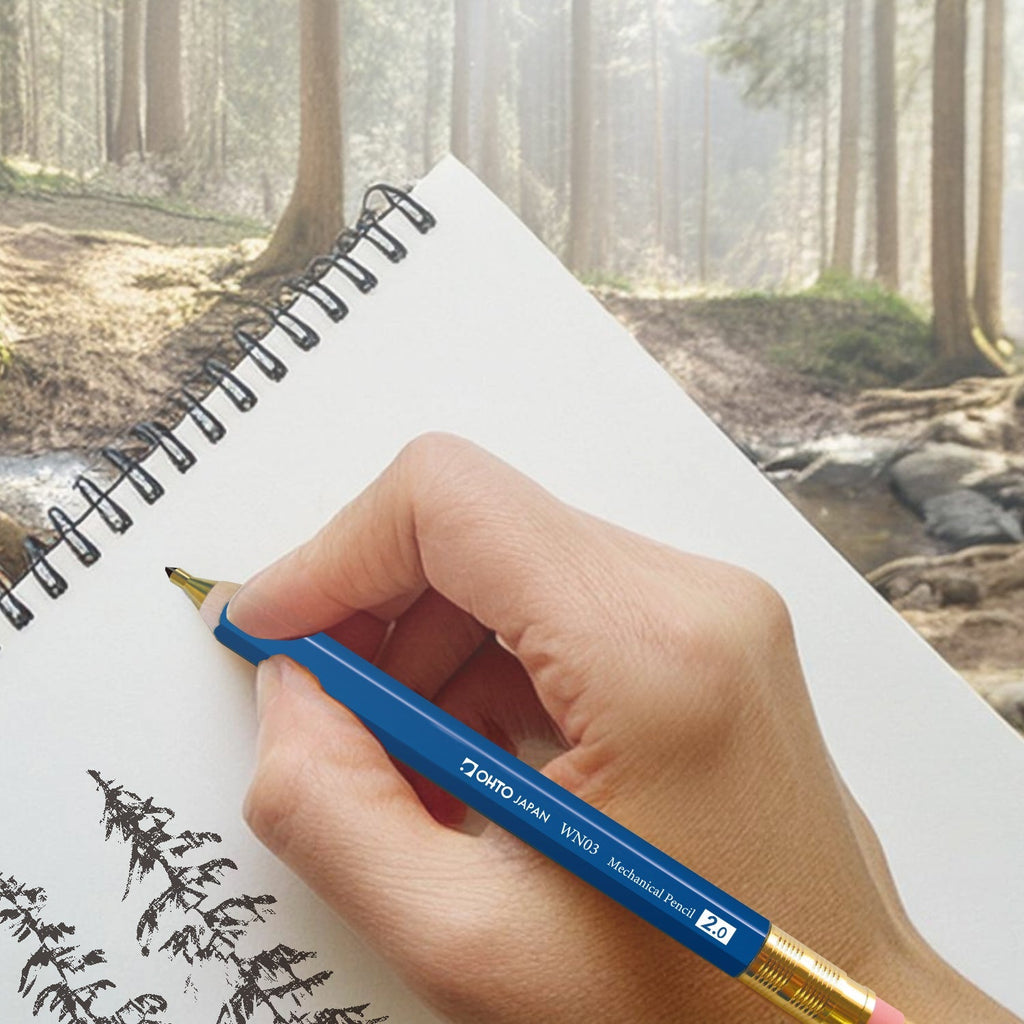 Wooden Pencil-Shaped Mechanical Pencil / OHTO