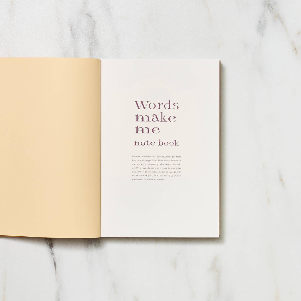 "Words Make Me" Notebook / IROHA PUBLISHING