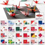 World Flags Crane Origami Paper / Toyo