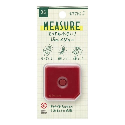 XS Measuring Tape 1.5m / MIDORI