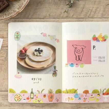 Yuru Log B6 Illustrated Notebook / MIDORI