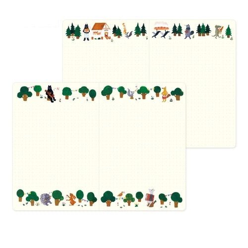 Yuru Log B6 Illustrated Notebook / MIDORI