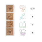 Yuru Log Pre-Inked Cork Stamp / MIDORI