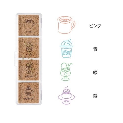 Yuru Log Pre-Inked Cork Stamp / MIDORI
