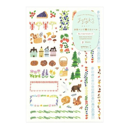 Yuru Log Stickers / MIDORI