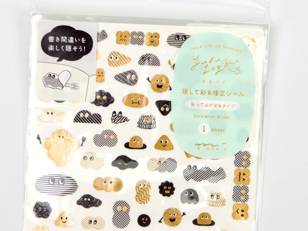 Midori Yuru Log Decoration Stickers