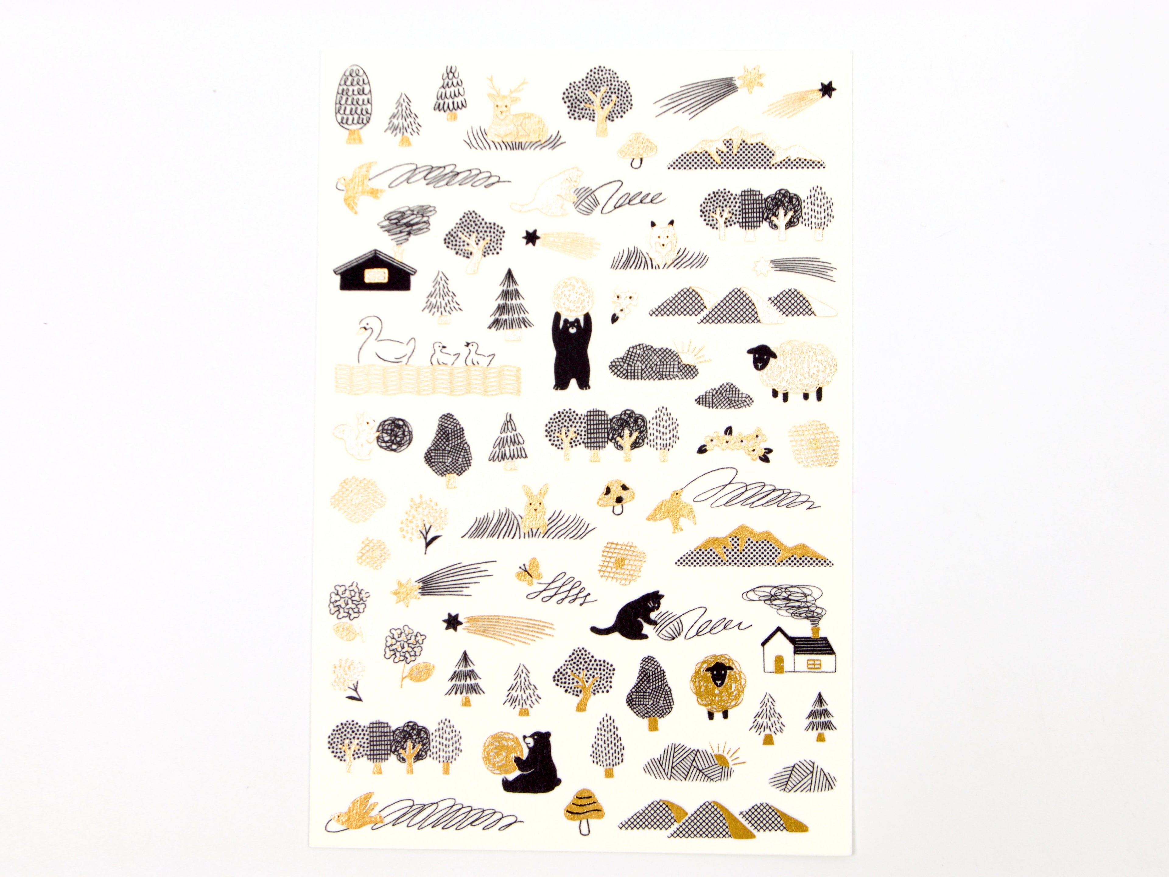 Midori Yuru Log Decoration Stickers