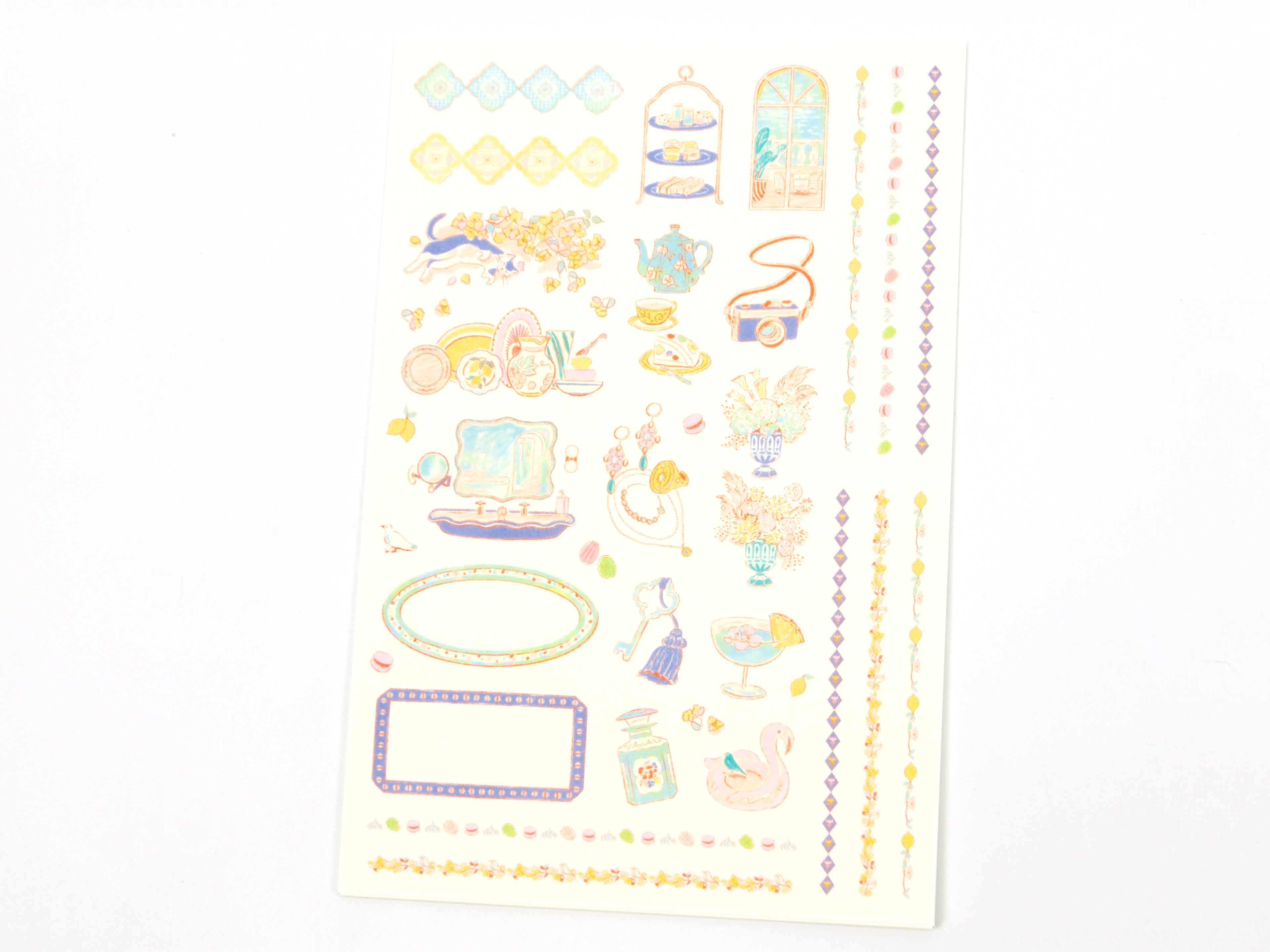 Midori Yuru Log Writeable Stickers