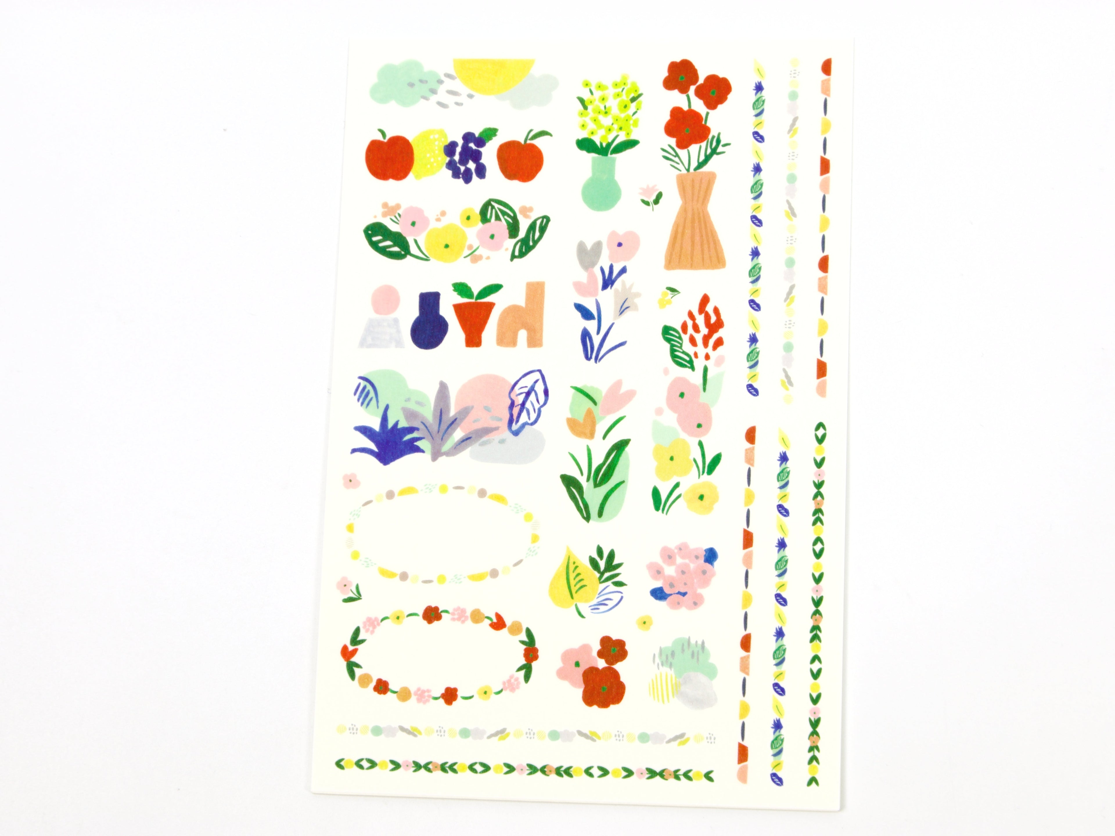 Midori Yuru Log Writeable Stickers