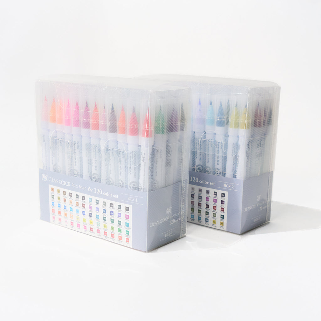 ZIG Clean Color Real Brush 120 Color Set / Kuretake